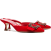 MANOLO BLAHNIK red Maysale 50 crystal bu - Sapatos clássicos - 