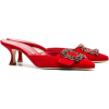 MANOLO BLAHNIK red Maysale 50 crystal bu - Klasične cipele - 