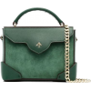 MANU ATELIER green micro bold leather sh - ハンドバッグ - 