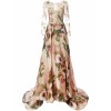 MARCHESA lace panel flared gown - 连衣裙 - 10,078.00€  ~ ¥78,620.49