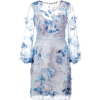 MARCHESA NOTTE embroidered floral dress - Платья - 