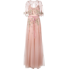 MARCHESA NOTTE floral embroidered long d - ワンピース・ドレス - 