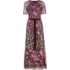 MARCHESA NOTTE floral landscape embroide - sukienki - 