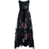 MARCHESA NOTTE flower patches corset gow - sukienki - 