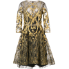 MARCHESA NOTTE mesh metallic dress - 连衣裙 - $795.00  ~ ¥5,326.77