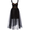 MARCHESA black embroiderd dress - Obleke - 