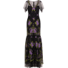 MARCHESA black & purple dress - Dresses - 