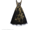 MARCHESA embroidered tulle dress - Vestidos - 