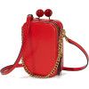 MARC JACOBS Bright Red Leather The Vanit - Torby z klamrą - 