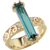 MARDON blue green tourmaline ring - Rings - 