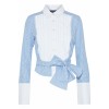 MARISSA WEBB Holgate pleated striped cot - Camisa - longa - 