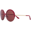 MARNI EYEWEAR round half frame sunglasse - サングラス - 