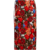 MARNI  Floral-print waxed-poplin pencil - Skirts - 