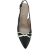 MARNI bow slingback pumps mint black - Klasične cipele - $345.00  ~ 296.32€