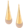 MARNI contrast structured drop earrings - Серьги - 
