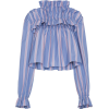 MARNI striped cropped blouse - 半袖衫/女式衬衫 - 
