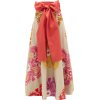 MARTA FERRI Waist-tie floral-embroidered - Юбки - 