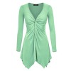 MBJ Womens Long Sleeve Knot Baby Doll Tunic Top - Made In USA - Gonne - $25.64  ~ 22.02€