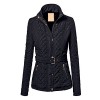 MBJ Womens Quilted Puffer Jacket with Inner Fleece - Outerwear - $39.90 