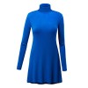 MBJ Womens Turtle Neck Long Sleeve Top With Handkerchief Hem - Made In USA - Camicie (corte) - $31.35  ~ 26.93€