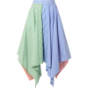 MDS STRIPES Asymmetric striped cotton-po - Skirts - 