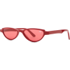 MELT acetate oval red sunglasses - 墨镜 - 
