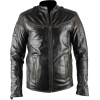 MENS BLACK VINTAGE CAFE RACER MOTORCYCLE LEATHER JACKET - Jacket - coats - 250.00€  ~ £221.22