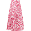 MERLETTE Almijara floral-print cotton mi - Skirts - 