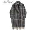 MIAOQING grey plaid coat - Jacket - coats - 