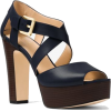 MICHAEL KORS Jodi Leather Platform Sanda - Klasične cipele - 