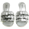 MICHAEL KORS SILVER BELLA MULES - Sandals - $214.00  ~ £162.64