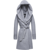 MID LENGTH HOODED WRAP COAT - Jakne i kaputi - 