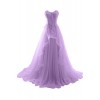 MILANO BRIDE Women's Vogue Evening Prom Dress Strapless A-line Ruffles Applique - Dresses - $89.35 