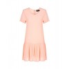 MINKPINK Drop Waist Peach Pink Short Sleeve Skirted Tee Dress - Dresses - $49.99 