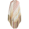 MISSONI  Fringed lace-knitted shawl - Jaquetas e casacos - 