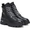 MIU MIU Embellished leather ankle boots - Čizme - 