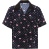 MIU MIU Floral-printed crêpe de chine to - 半袖衫/女式衬衫 - 