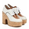 MIU MIU Leather and cork platforms - Platformke - 