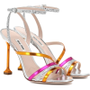 MIU MIU Metallic leather sandals - 凉鞋 - 