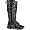 MIU MIU Patent Leather Zipper knee boots - Čizme - 