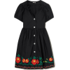 MIU MIU black embroidered dress - Vestidos - 