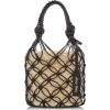 MIU MIU black woven straw bucket bag - ハンドバッグ - 