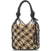 MIU MIU black woven straw bucket bag - Torebki - 