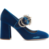 MIU MIU blue velvet shoe - Classic shoes & Pumps - 