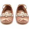 MIU MIU embellished ballerina shoes - Sapatilhas - 