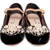 MIU MIU embellished ballerina shoes - 平鞋 - 