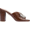 MIU MIU embossed croc mules - Sandale - 