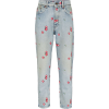 MIU MIU floral-embroidered tapered jeans - 牛仔裤 - 