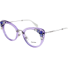 MIU MIU lilac embellished glasses - Anteojos recetados - 