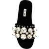 MIU MIU peal embellished sliders  - Sandale - 